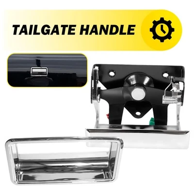 Cromo para Chevrolet C/K 1500 (1988-2000) negro manija del portón trasero cámara de reversa H Foto 1 de 4