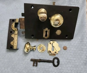 Carpenter Patentees & Co. Rim Lock Large Restored LH - Picture 1 of 6