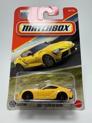 Nuevo 2025 Matchbox #43 el Toyota GR Supra 2023 ¡en amarillo nitro! Foto 1 de 2