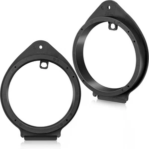 NuIth Aftermarket Front & Rear Door Speaker Adapter Spacer Ring for GM Black - Picture 1 of 7