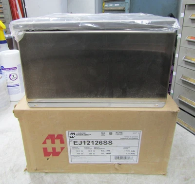 💥NEW HAMMOND 12 英寸 x 12 英寸 x 6 英寸不锈钢封闭 EJ12126SS — 第 1/4 张图片