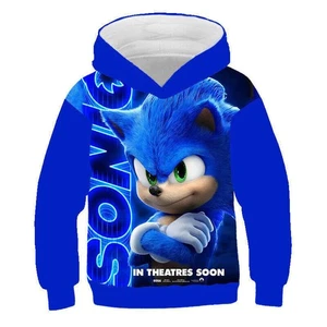 3D Casual Sweatshirt Sonic the Hedgehog Print Kids Hoodie Pullover Jumper Top - Bild 1 von 50