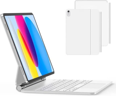 🔥NEW  iPad A16 11th Gen 2025  White Magic Keyboard Case-Backlit Keys & Trackpad - Image 1 of 4