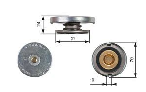 Kühlerdeckel RC105 GATES für PEUGEOT FORD FIAT - Bild 1 von 4