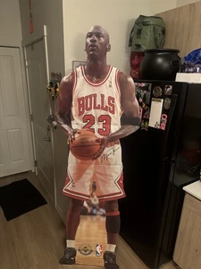 RARE 1996 MICHAEL JORDAN UPPER DECK LIFE-SIZE CARDBOARD STANDUP STANDEE GOAT - Bild 1 von 5