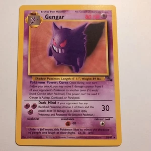 Gengar - Pokemon TCG Karte - Fossil - 20/62 - 1999 - English - Bild 1 von 2