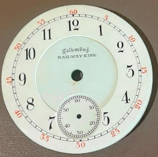 Columbus Modelo "Railway King" Talla 18, Esfera Numérica Arábiga, Solo Para Piezas Foto 1 de 3