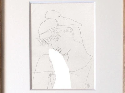 Jean Cocteau Dibujo Masculino Francés Boceto Erótico Querelle Marinero Foto 1 de 3