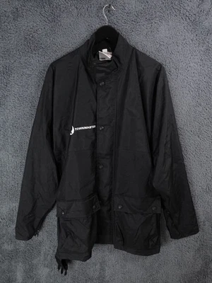 Vintage Belstaff Jacket Men Medium Black Townmaster Motorcycle Belted Waterproof - Image 1 of 4