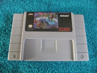 TURTLES IV - TURTLES IN TIME SUPER NINTENDO / SNES GAME * NTSC-U/C * - Image 1 of 3