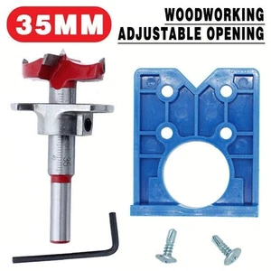 Bohrschablone für Topfscharniere Ø 35 mm Topfband Scharniere Bohrlehre - Bild 1 von 6