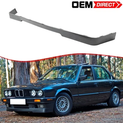 Fits 84-92 BMW E30 3 Series OE M-Tech Style Unpainted Front Bumper Lip Guard PU - Imagem 1 de 4