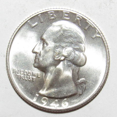 1946 S Washington Quarter CH BU (R21) Cover