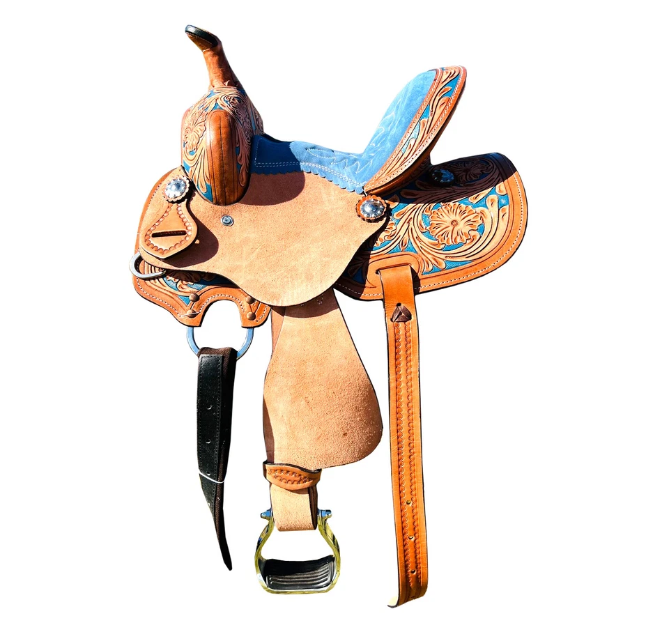 Silla de montar Western Horse Barrel para niños con herramientas florales envío gratuito Foto 1 de 1