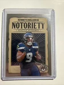 Kenneth Walker III 2024 Panini Mosaic Notoriety Seattle Seahawks #8 - Picture 1 of 2