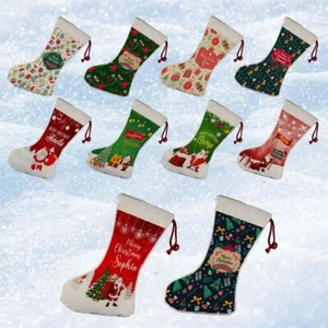 Medias de Navidad personalizadas regalo niño niña Santa bolsa de medias Navidad 22 - Imagen 1 de 11