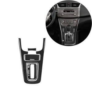5 piezas para Nissan Sentra 2013-19 fibra de carbono consola de cambio de marchas embellecedor interior - Imagen 1 de 12