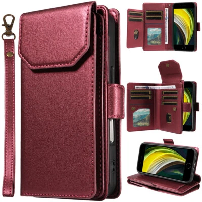 Para LG V20/V30/V40/V50/V60 ThinQ 11 Tarjetas Ranura Billetera Billetera Protección Cubierta Foto 1 de 4