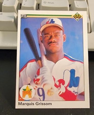 1990 Upper Deck Marquis Grissom #9   Rookie