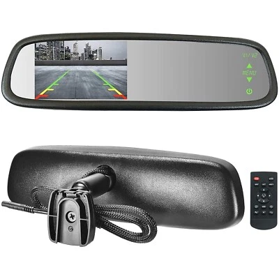 Master Tailgaters Rear View Mirror with Ultra Bright 4.3" Auto Adjust Brightness - Image 1 of 4