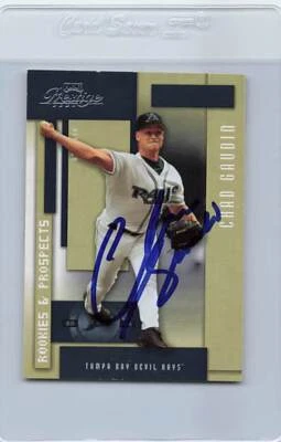 2004 Prestige #182 Chad Gaudin Devil Rays Signed Auto *G9509 - Image 1 of 2