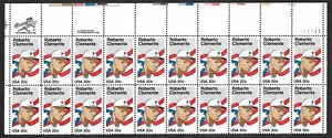 1984 USPS Roberto Clemente PITTSBURGH PIRATES Sheet of 20 UNUSED 20 Cent Stamps - Picture 1 of 1