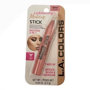 L.A. Colors Multiuse Lipstick Blush & Eyeshadow Makeup Stick CBP435 *PINK SATIN* - Picture 1 of 3