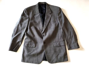 Savile Row Blazer Mens 46L 100% Wool 2 Button Sport Coat Suit Jacket - Picture 1 of 10