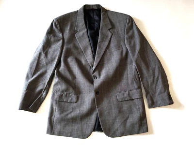 Blazer Savile Row Para Hombres 46L Cuadros 2 Botones Deportivo 100% Lana Chaqueta Deportiva Abrigo Foto 1 de 4