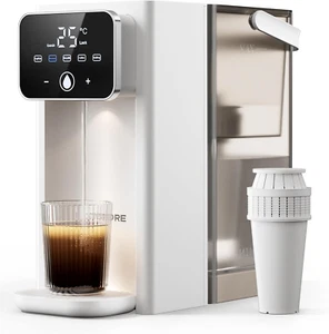 KOMORE 3L Dispensador Instantáneo de Agua Caliente 2200W LED Táctil Ebullición Rápida Blanco - Imagen 1 de 11