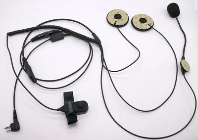 Motorcycle Half Helmet Headset for Motorola Two Way Radio 2 PIN GP68 CP150 GP88 - Image 1 of 4