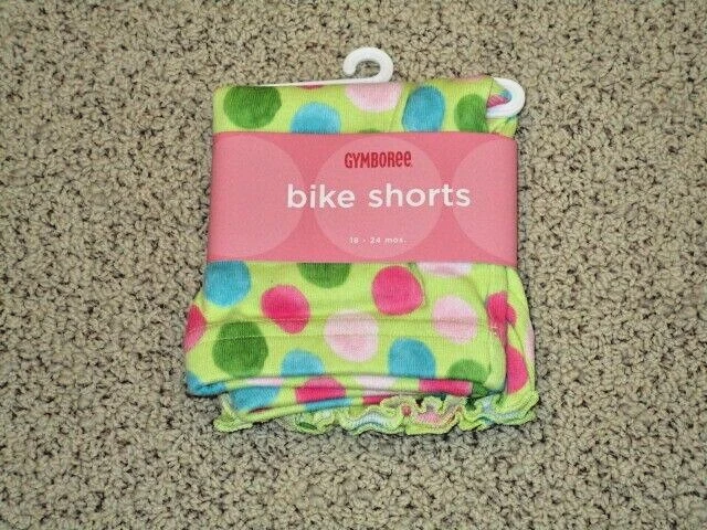 NUEVO CON ETIQUETAS NUEVO GYMBOREE FLOR JARDÍN LUNARES VERDE BICICLETA PANTALONES CORTOS TALLA 18-24 MESES Foto 1 de 1