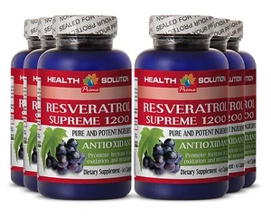 Astragalus - PREMIUM RESVERATROL 1200mg - Bio Nahrungsergänzung 6 Flaschen - Bild 1 von 5