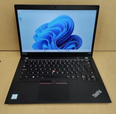 Lenovo Thinkpad T490s i5-8365 1.6Ghz 16GB 512GB SSD Win-11 14" Laptop C - Image 1 of 2