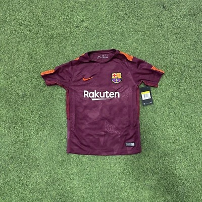 耐克巴塞罗那足球俱乐部第三青年足球球衣17/18 — 第 1/4 张图片