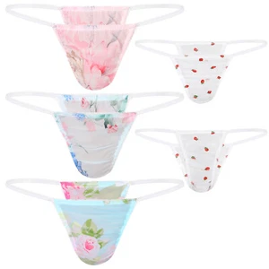 Herren Blumenmuster niedrig erhöht G-String Tanga Sissy Höschen Bikini Slips Unterwäsche - Bild 1 von 83