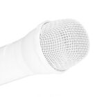(White)Microphone Accessory ABS Light Weight Portable Simulation Microphone For