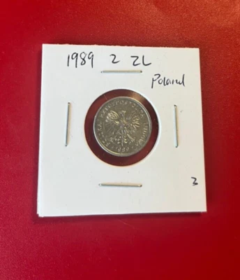 1989 2 ZL POLAND ALUMINUM COIN - NICE WORLD COIN !!! - Image 1 of 2