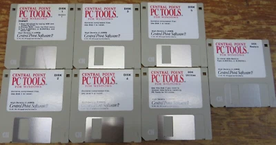 Set of 7 Vintage Central Point PC Tools v1 3.5 Floppy Disk - Image 1 of 4