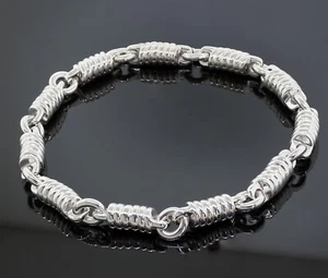 Vintage Tiffany & Co. France Spring Coil Link Collar Necklace 925Sterling Silver - Picture 1 of 5