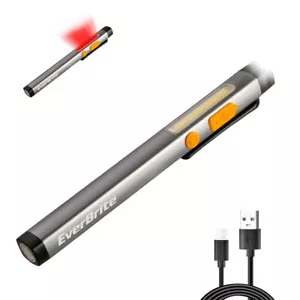 Linternas de bolsillo portátiles EverBrite recargable con 6 modos de luz LED - Imagen 1 de 10