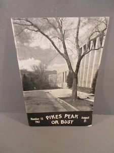 August 1961 Pikes Peak or Bust Colorado Touristenmagazin - Bild 1 von 2