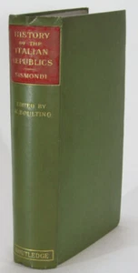 History of the Italian Republics in the Middle Ages - Sismondi; William Boulting - Imagen 1 de 1