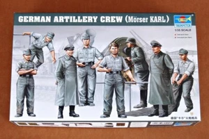Trumpeter 1/35 German Morser Karl Artillery Crew Figure Set 8fg TRP409-W - Picture 1 of 2