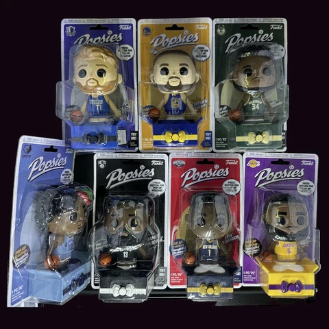 Lot Of 7 Official NBA Funko Popsies Luka Steph Giannis Zion LeBron Curry Cover