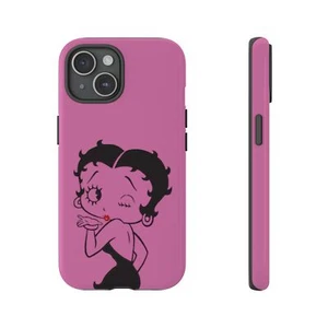BETTY BOOP PINK Red Lips Kiss Smart Phone iPhone Tough Cases - Picture 1 of 129