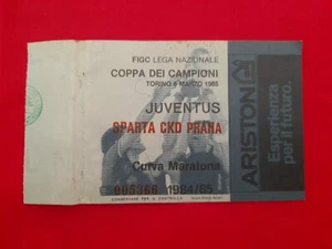 Biglietto/Ticket Juventus-Sparta Praga  Coppa dei Campioni 1984/85 - Foto 1 di 2