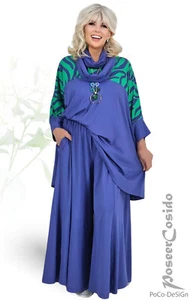 LAGENLOOK Marlene-Hose Hosenrock lavendel lila 44 46 48 50 52 54 56 XL-XXL-XXXL - Bild 1 von 17