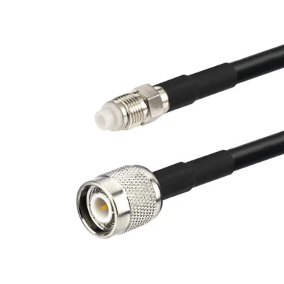 FME Female to TNC Male RF Coaxial Pigtail Cable 5m RG58 for Cell Phone Booster - Image 1 of 3