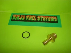 CARBURETOR INLET FITTING FOR HOLLEY 600 1850 9/16-24 TO 5/16 HOSE BARB - Bild 1 von 3